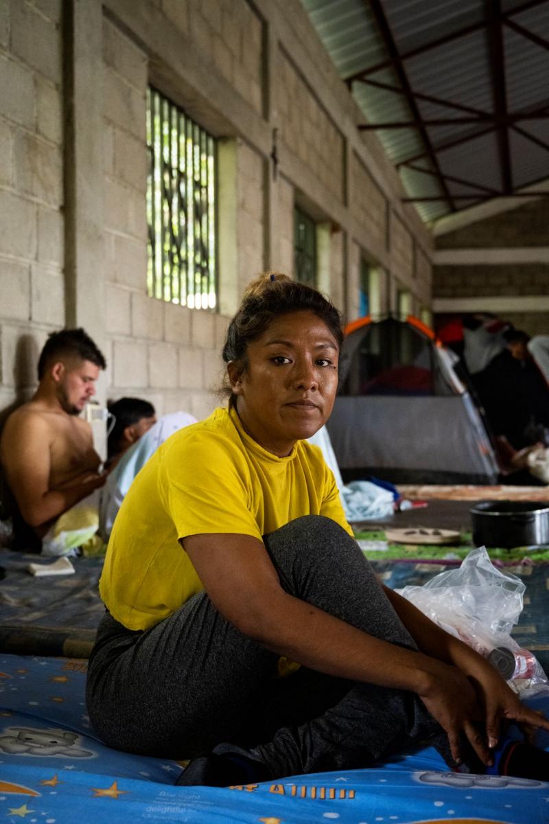 Migrante latinoamericana en Honduras