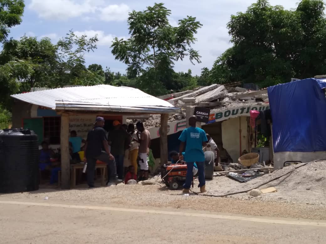 Casas destruidas tras el terremoto en Haití