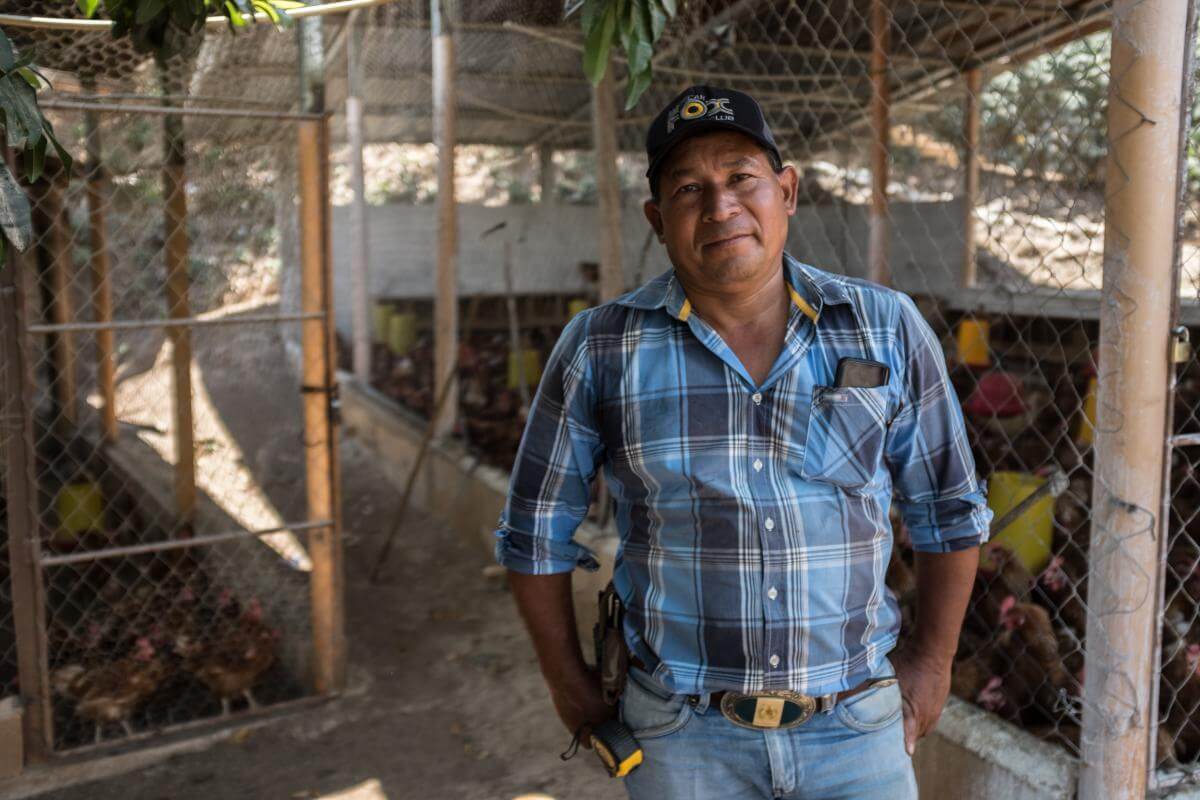 Un agricultor en Guatemala