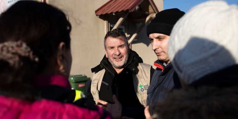 El director general de Acción contra el Hambre, Olivier Longué, se ha desplazado hasta la frontera moldava con Ucrania para evaluar la situación de los refugiados.