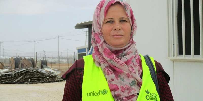 Fareejah es una refugiada siria que vive en el campamento de Azraq, Jordania. 