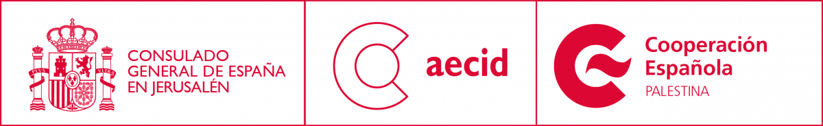 logo de la Aecid y del Consulado General de España en Jerusalén