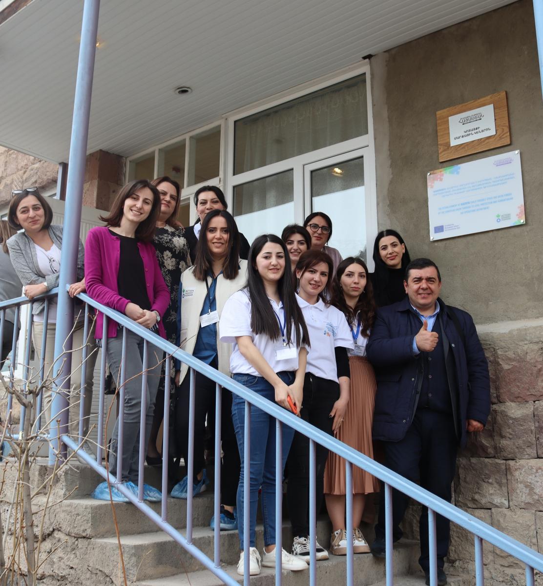 The team behind the Multi-functional Centre in Hrazdan