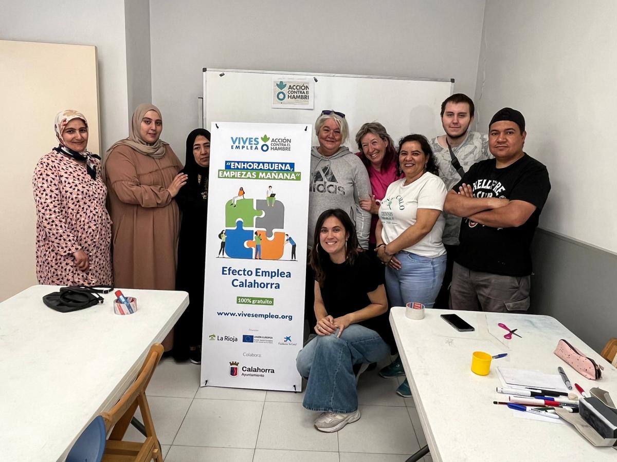 Sesión grupal de la formación Efecto Emplea en Calahorra