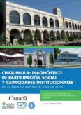 GUATEMALA: Chiquimula, diagnostico de participación social y capacidades institucionales en el área de intervención de SETH