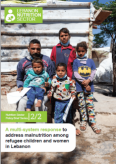 Policy Brief Series Nutrition of Refugee Children in Lebanon FEB 23