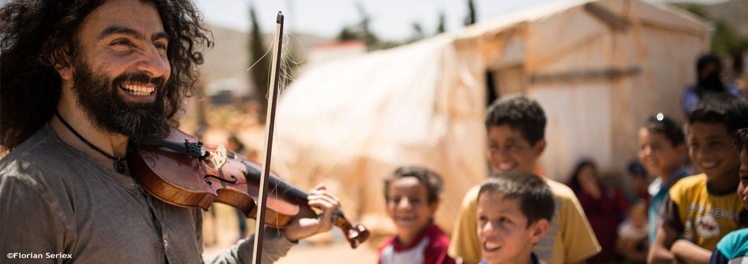 Ara Malikian y Acción contra el Hambre, unidos por los refugiados 