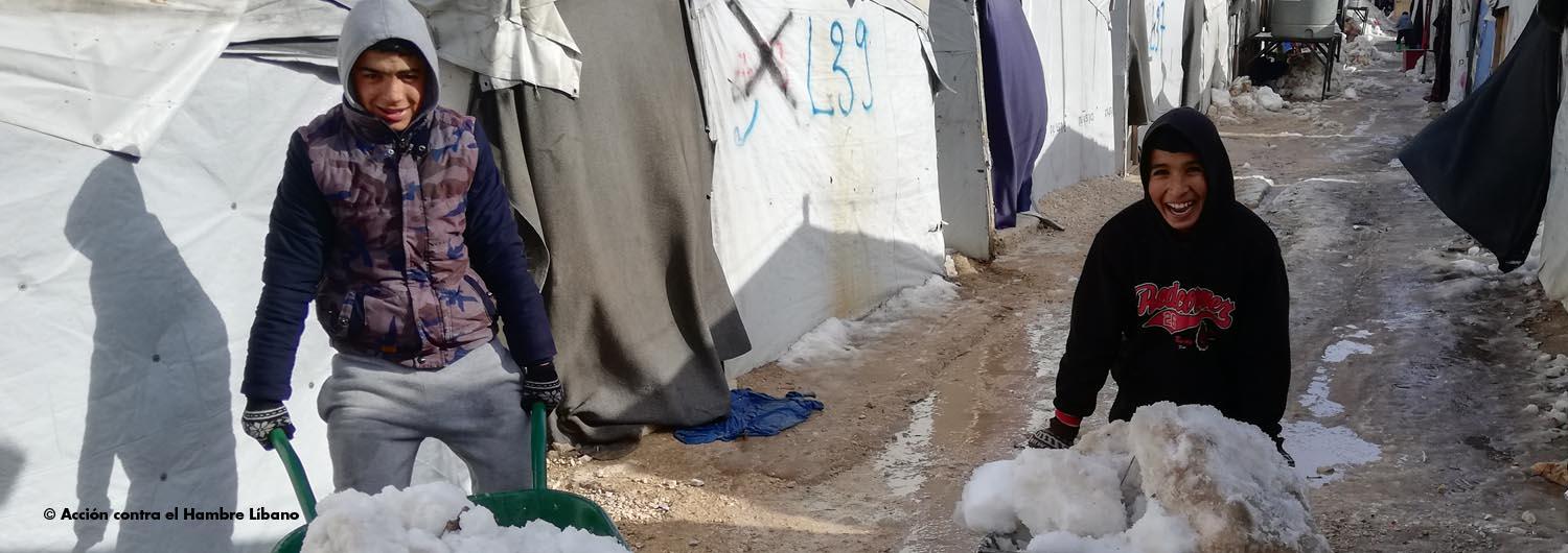 Líbano: una nueva ola de frío golpea a los refugiados sirios