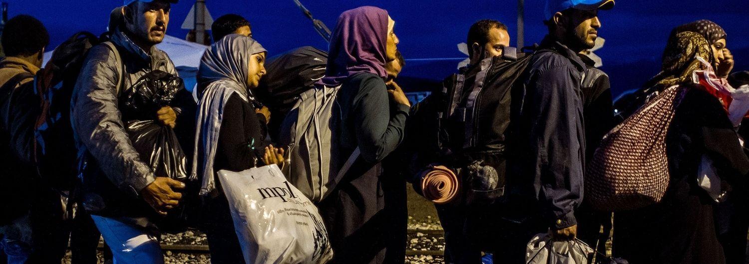 Las personas refugiadas en Grecia huyen de la guerra en Siria